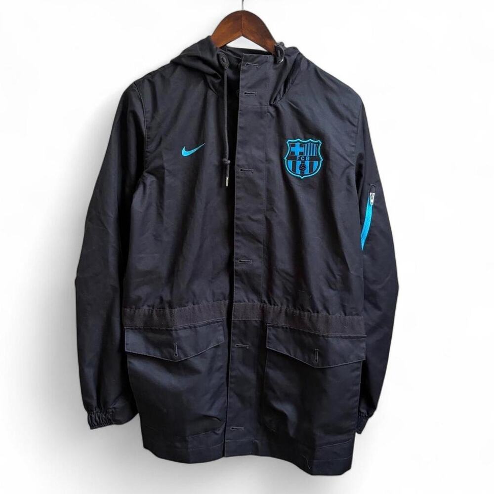 Nike FC Barcelona Saturday 2.0 Jacket Mens S Utility Soccer Sportswear